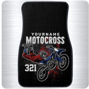 Personalisierte Freestyle Motocross Racing FMX Tri Autofußmatte