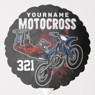 Personalisierte Freestyle Motocross Racing FMX Tri Ballon