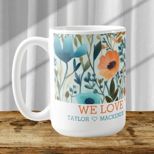 Personalisierte frei stehende Blume Ihren eigenen  Kaffeetasse