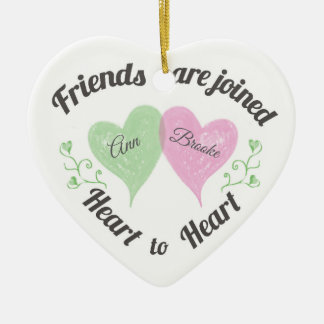 Personalisierte Freund-Verzierung Keramik Ornament