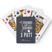 Personalisierte Freunde Lass Freunde nicht 3 Putt 