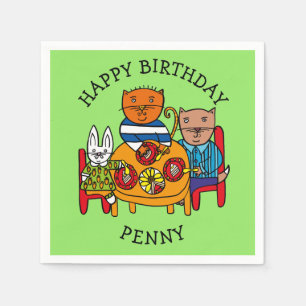 Personalisierte Freunde-Party Serviette