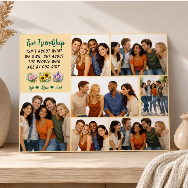 Personalisierte Freundschaft | Beste Freundin Fotoplatte (Personalized Friendship | Best Friend Plaque)
