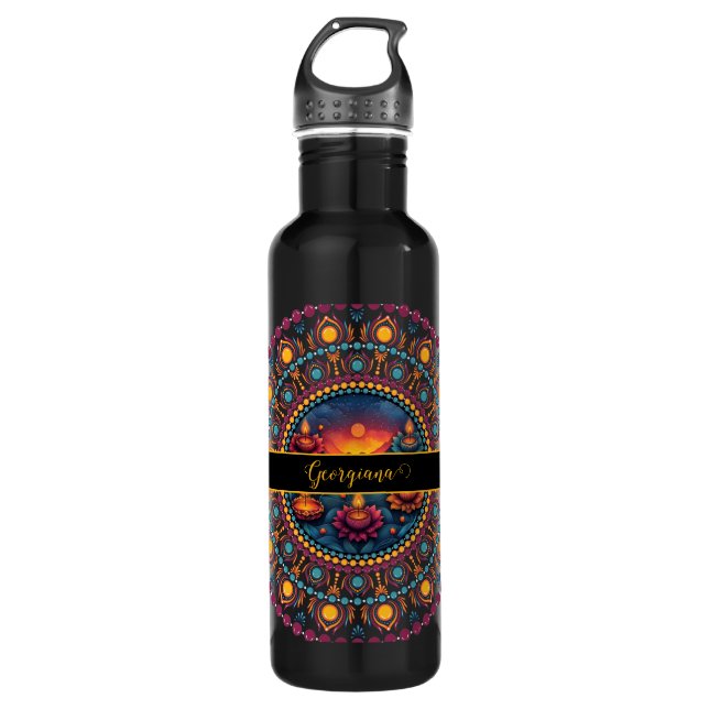 Personalisierte Frische Pasta machen Edelstahlflasche (Vorderseite)