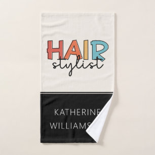 Personalisierte Friseur Stylist Retro Friseur Gesc Handtuch