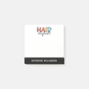 Personalisierte Friseur Stylist Retro Friseur Gesc Post-it Klebezettel