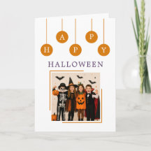 Personalisierte Frohe Halloween-Klapptischkarte