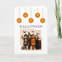Personalisierte Frohe Halloween-Klapptischkarte Karte