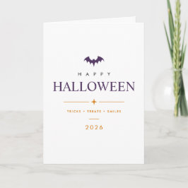 Personalisierte Frohe Halloween-Klapptischkarte Karte