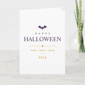 Personalisierte Frohe Halloween-Klapptischkarte Karte