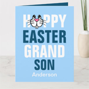 Personalisierte Frohe Ostern Enkel Foto Karte