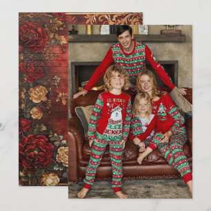 Personalisierte Frohe Weihnachten Fotokarte  Einladung