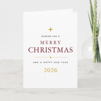 Personalisierte Frohe Weihnachten gefaltete Grußka