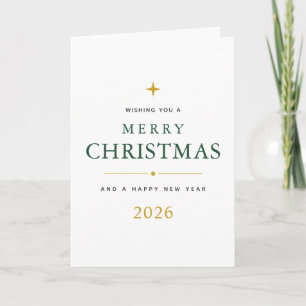 Personalisierte Frohe Weihnachten gefaltete Grußka