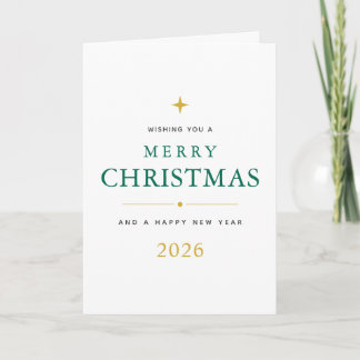 Personalisierte Frohe Weihnachten gefaltete Grußka