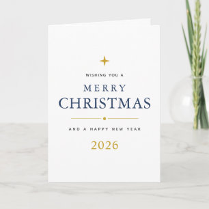 Personalisierte Frohe Weihnachten gefaltete Grußka