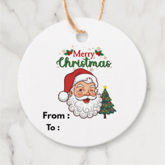 Personalisierte Frohe Weihnachten Geschenkanhänger