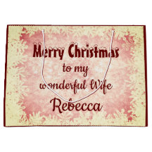 Personalisierte frohe Weihnachts-Ehefrau