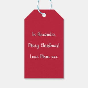 Personalisierte frohe Weihnachts-Liebe aus Mama Ro Geschenkanhänger