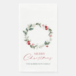 Personalisierte Frohe Weihnachtsgasttücher Serviette