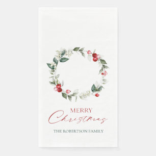 Personalisierte Frohe Weihnachtsgasttücher Serviette