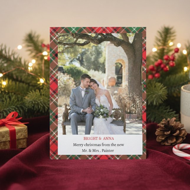 Personalisierte Frohe Weihnachtskarte – Bright & A Karte (Von Creator hochgeladen)