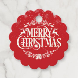 Personalisierte frohe Weihnachtsschneeflocken Geschenkanhänger