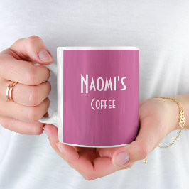 Personalisierte Fuchsia-Kaffee-Tasse Kaffeetasse