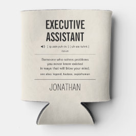 Personalisierte Führungskraft Assistentin Funny Dosenkühler