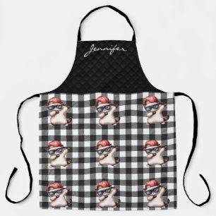 Personalisierte Fun Cat All-over-Print-Schürze Schürze