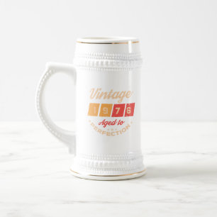 Personalisierte fünfzig Vintage 50. Geburtstagsfei Bierglas