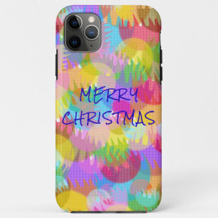 PERSONALISIERTE FUNKELND FARBIGE MERRY CHRISTMAS Case-Mate iPhone HÜLLE