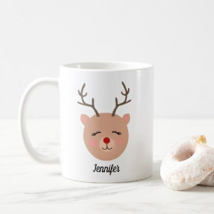 Personalisierte Funkelnd Tasse von Roten Hirschen