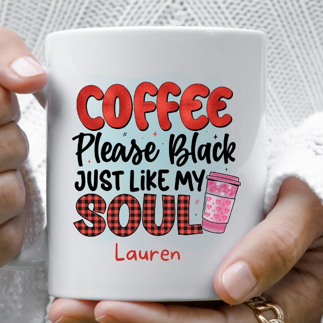 Personalisierte Funny Black Bitte Kaffee Tasse (Von Creator hochgeladen)