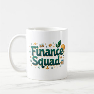 Personalisierte Funny Finance Squad Kaffeetasse
