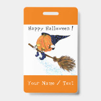 Personalisierte Funny Halloween Abzeichen Hexenkür