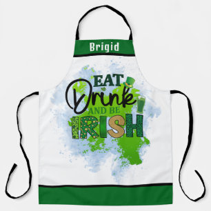 Personalisierte Funny Irish Beer Lover Womens & Me Schürze