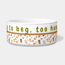 Personalisierte Funny Large Dog Bowl-Custom Pet Bo Napf