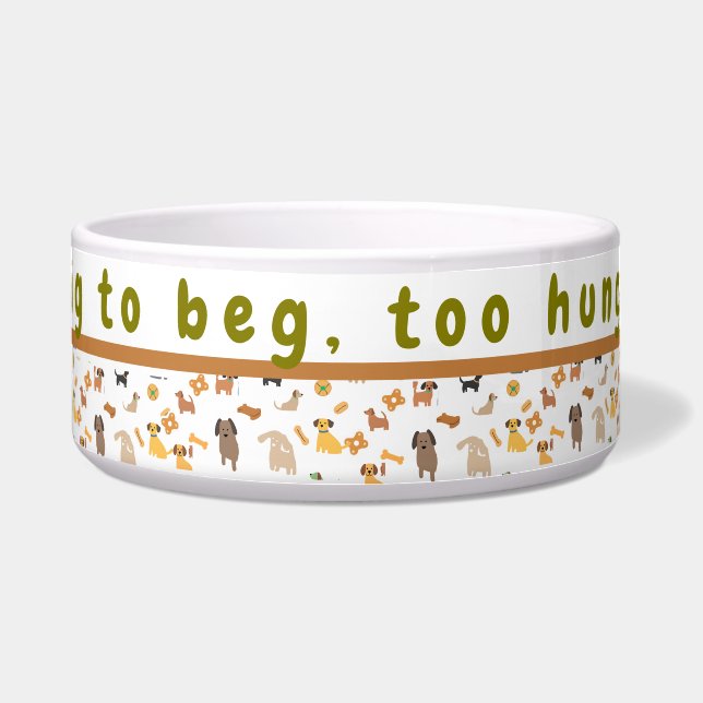 Personalisierte Funny Large Dog Bowl-Custom Pet Bo Napf (Vorderseite)