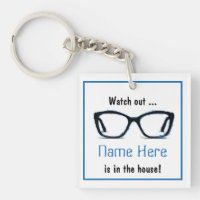 Personalisierte Funny "Pass auf" Schwarze Spektake
