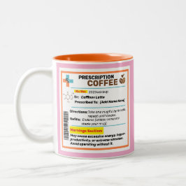 Personalisierte Funny Prescription Kaffee Tasse