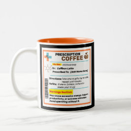 Personalisierte Funny Prescription Kaffee Tasse