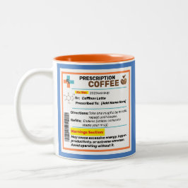 Personalisierte Funny Prescription Kaffee Tasse