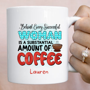 Personalisierte Funny Successful Women's Coffee Ta Kaffeetasse