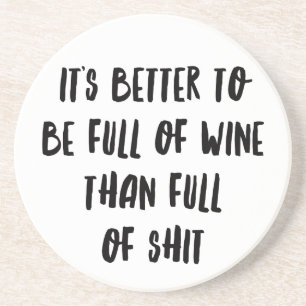 Personalisierte Funny Wine Bar Quotes I Getränkeuntersetzer