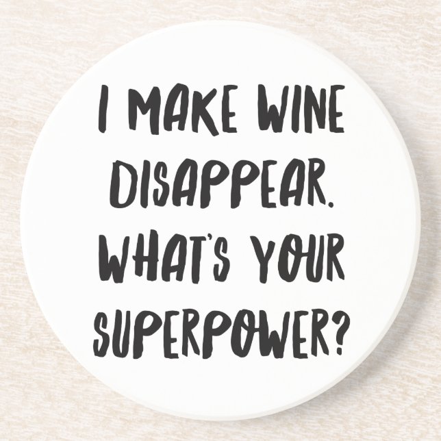 Personalisierte Funny Wine Bar Quotes IX Getränkeuntersetzer (Vorne)