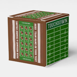 Personalisierte Fußball-Bevorzugungs-Kästen mit Geschenkschachtel
