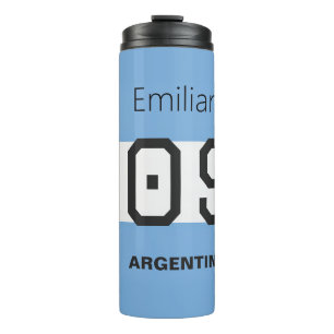 Personalisierte Fußball-Fan-Accessoires mit argent Thermosbecher