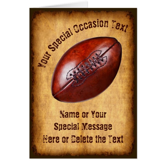 Personalisierte Fußball-Geburtstagskarten, (Vorne)