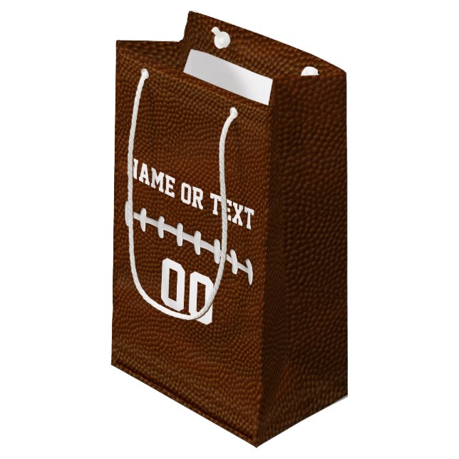 Personalisierte Fußball-Geschenk-Taschen mit Kleine Geschenktüte (Vorderseite Schrägansicht)